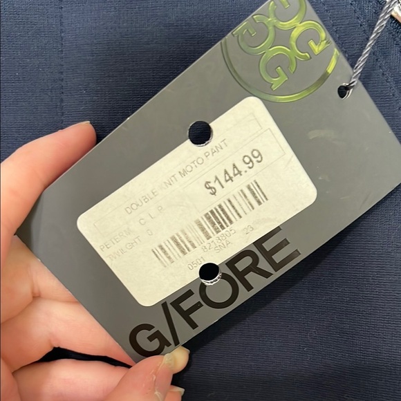 NWT G/Fore Double Knit Moto Pants Womens 0 Navy - Picture 5 of 11